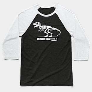 Museum mode on in white Baseball T-Shirt